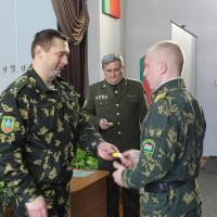 14 ноября 2015 года. Руководитель военного отдела Гродненской епархии посетил торжественное увольнение в запас воинов-пограничников