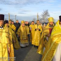 Архиепископ Артемий совершил литургию и закладку капсулы на приходе святых Кирилла и Мефодия города Волковыска