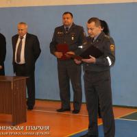 Священник встретился с сотрудниками Вороновского отдела Департамента охраны МВД