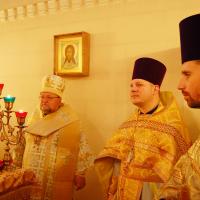 ​Архиепископ Артемий совершил Божественную литургию в храме святой Софии Слуцкой деревни Коробчицы