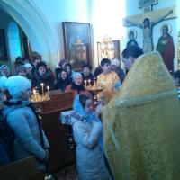В храмах города Щучина прошли богослужения для школьников