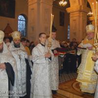 В день Рождества Христова архиепископ Артемий совершил вечерню в кафедральном соборе Гродно