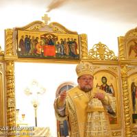 В новогоднюю ночь архиепископ Артемий совершил литургию в Ольгинской церкви города Гродно