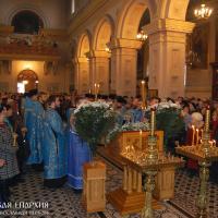 В день Сретения Господня и 20-летия со дня архиерейской хиротонии архиепископ Артемий совершил литургию в кафедральном соборе Гродно
