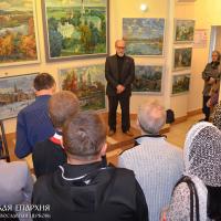 В храме святителя Луки открылась выставка работ художника Владимира Казакова