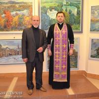В храме святителя Луки открылась выставка работ художника Владимира Казакова