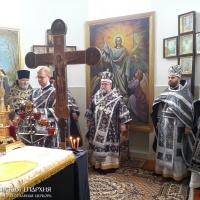 Архиепископ Артемий совершил Литургию Преждеосвященных Даров в храме деревни Задворяне