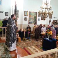 Архиепископ Артемий совершил Литургию Преждеосвященных Даров в храме деревни Задворяне