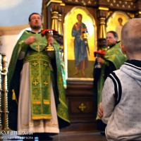 В день Входа Господня в Иерусалим архиепископ Артемий совершил литургию в кафедральном соборе города Гродно