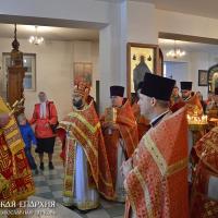 Архиепископ Артемий совершил литургию в нижнем храме прихода Собора Всех Белорусских Святых города Гродно