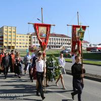 Прихожане храма поселка Зельва приняли участие в митинге в честь Дня победы