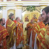 Архиепископ Артемий совершил литургию в малом храме прихода святых Мефодия и Кирилла города Волковыска