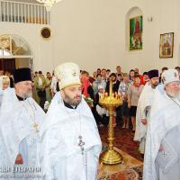 Архиепископ Артемий освятил престол и совершил литургию в храме Собора Белорусских Святых деревни Верейки