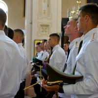В Покровском соборе состоялся молебен для выпускников военного факультета