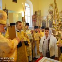 Архиепископ Артемий посетил приход Святой Троицы поселка Порозово