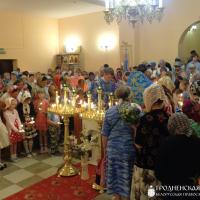 В храме агрогородка Обухово состоялись богослужения для самых маленьких прихожан