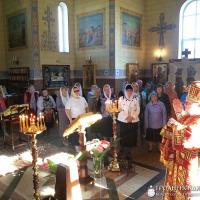 Архиепископ Артемий совершил литургию в храме в честь блаженной Ксении Петербургской города Гродно