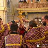 В канун праздника Воздвижения Креста Господня архиепископ Артемий совершил всенощное бдение в кафедральном соборе Гродно