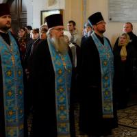 В канун праздника Покрова Пресвятой Богородицы архиепископ Артемий совершил всенощное бдение в кафедральном соборе Гродно