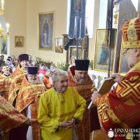 Архиепископ Артемий возглавил торжества по случаю 150-летия освящения храма великомученика Димитрия Солунского в Малой Берестовице