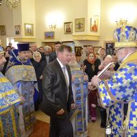Архиепископ Артемий совершил литургию в малой церкви в честь Введения во храм Пресвятой Богородицы города Волковыска