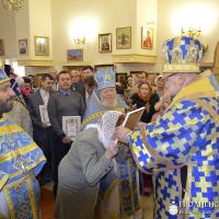 Архиепископ Артемий совершил литургию в малой церкви в честь Введения во храм Пресвятой Богородицы города Волковыска