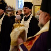 В Рождественский сочельник архиепископ Артемий возглавил великое повечерие и всенощное бдение в кафедральном соборе Гродно