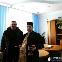 Священник встретился с сотрудниками Зельвенского унитарного предприятия «Мелиоративные системы»