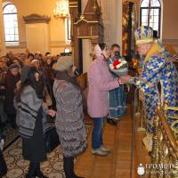 В день Сретения Господня архиепископ Артемий совершил литургию в кафедральном соборе города Гродно