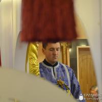 Архиепископ Артемий совершил литургию в малом храме прихода в честь иконы Божией Матери «Взыскание погибших»