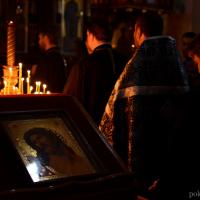 В Неделю сыропустную Владыка Артемий совершил литургию и вечерню с чином прощения в кафедральном соборе города Гродно