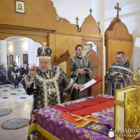 Архиепископ Артемий совершил Литургию Преждеосвященных Даров в домовой церкви Архиерейского Подворья