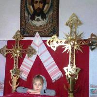 В Волковыске освятили кресты на купола строящегося храма Покрова Пресвятой Богородицы