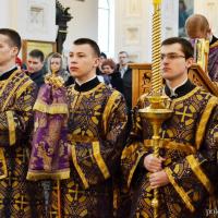 В Неделю преподобного Иоанна Лествичника архиепископ Артемий совершил литургию в кафедральном соборе города Гродно