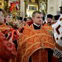 Архиепископ Артемий возглавил Пасхальную вечерню в кафедральном соборе города Гродно