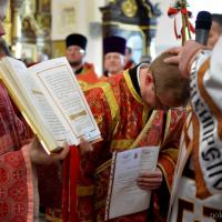 Архиепископ Артемий возглавил Пасхальную вечерню в кафедральном соборе города Гродно