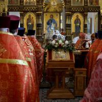 Архиепископ Артемий возглавил Пасхальную вечерню в кафедральном соборе города Гродно