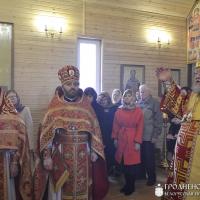 Архиепископ Артемий совершил литургию в малом храме Виленских мучеников прихода микрорайона Ольшанка