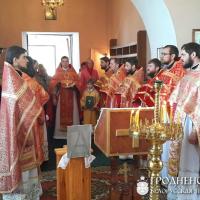 В храме деревни Турейск состоялось соборное богослужение духовенства Щучинского благочиния