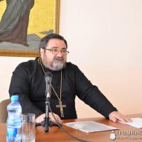 Протоиерей Георгий Митрофанов выступил с лекцией для клириков Гродненской епархии