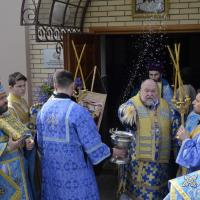 Архиепископ Артемий совершил литургию в храме в честь Коложской иконы Божией Матери