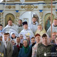 В храме деревне Мижеричи состоялось соборное богослужение духовенства Зельвенского благочиния