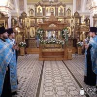 Архиепископ Артемий возглавил всенощное бдение праздника Успения Пресвятой Богородицы в кафедральном соборе Гродно
