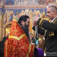 Представители военного отдела Гродненской епархии приняли участие в праздничной Божественной литургии, посвященной памяти Архистратига Божия Михаила