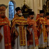В день своего тезоименитства архиепископ Артемий совершил литургию в кафедральном соборе Гродно
