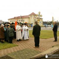 Священник освятил знамя Гродненского областного кадетского училища