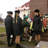 Священник освятил знамя Гродненского областного кадетского училища