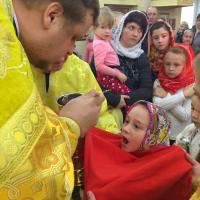 Учащиеся первого класса воскресной школы прихода Мефодия и Кирилла города Волковыска в первый раз приступили к Таинству Исповеди