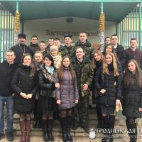 В день Рождества Христова настоятель и молодежный хор прихода поселка Берестовица посетили заставу №9
