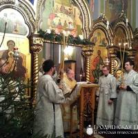 Архиепископ Артемий сослужил Патриаршему Экзарху за великой вечерней в Рождество-Богородичном монастыре